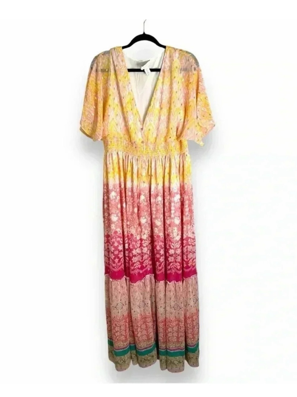 House of Harlow 1960 Rainbow Floral Maxi Dress Size Large